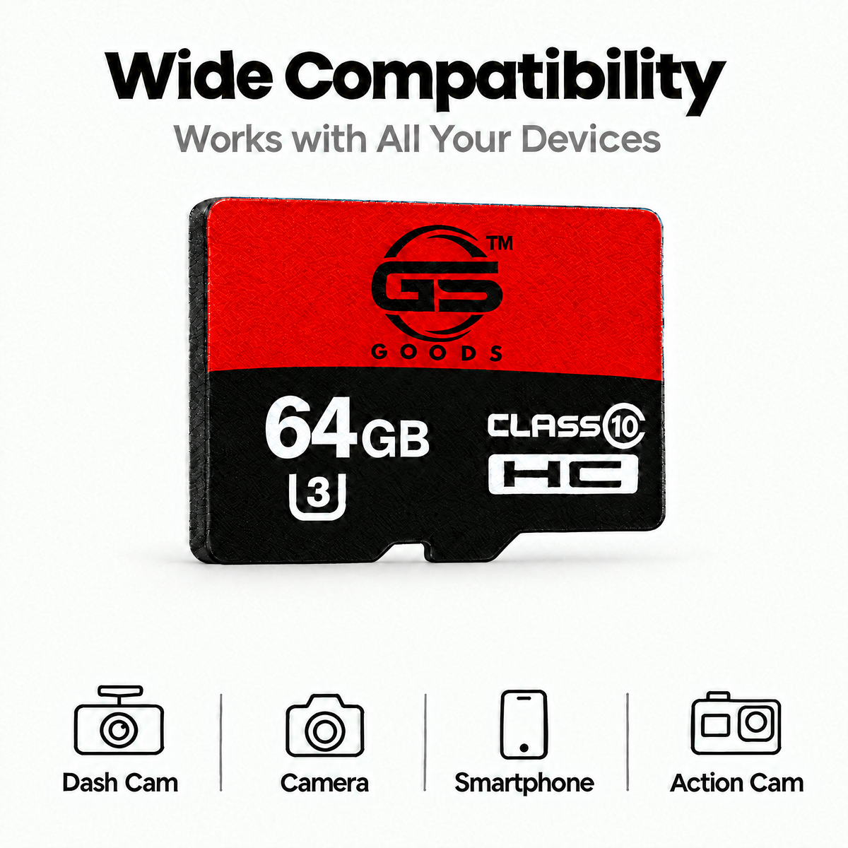 بطاقة Micro SD سعة 64 جيجابايت